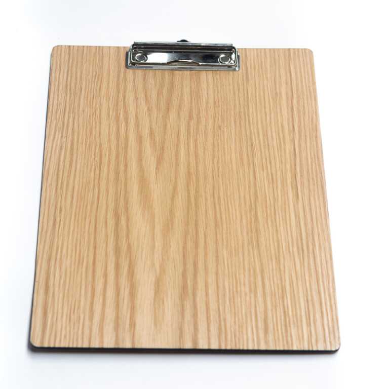 Custom Made Wooden Oak Menu Board With Branding Wooden Clipboards