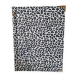 A4 Leopard Skin Inspired Menu Cover White And Blue
