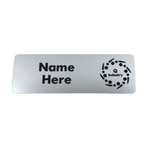 Silver Magnetic Name Badge For Staff