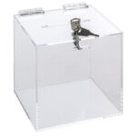 Clear Suggestion Box With Locking Mechanism For Feedback